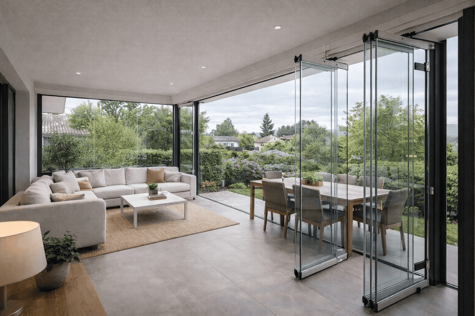 Porche Cerrado con Cristal