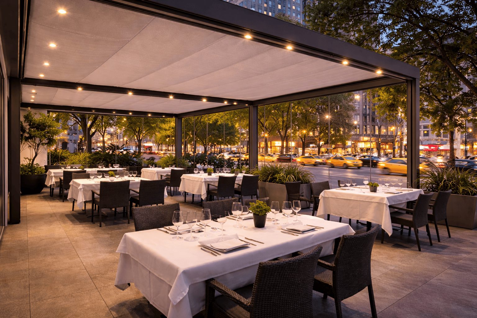 Espacio Exterior para Restaurante